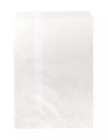 sacs plats sans soufflets kraft blanc