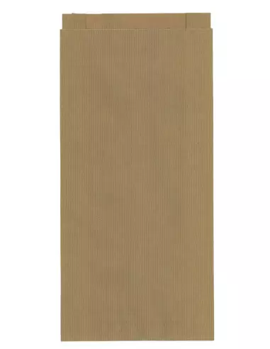 Sachets papier à soufflets kraft brun 70g - 18 + 6 x 38 cm