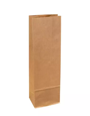 Sacs SOS kraft brun doublé polypro 9,5 + 6,5 x 29,5 cm