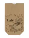 500 Sacs écornés n°8 kraft brun doublé ingraissable 500g de café
