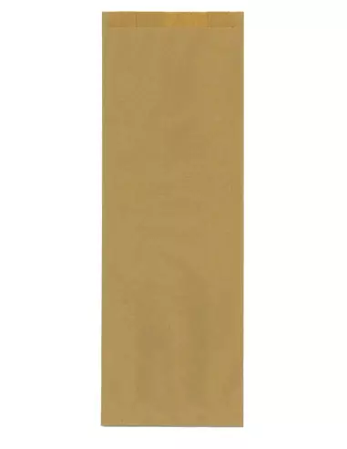 1000 sacs à baguette de pain kraft brun neutre 12 + 6 x 34 cm