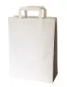 Sacs cabas blancs à poignées plates