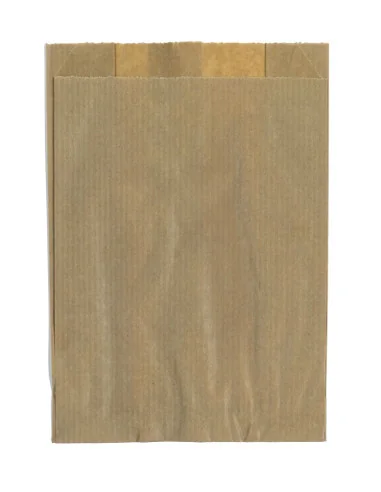 Sachets papier à soufflets kraft brun 40g - 11 + 5 x 14 cm