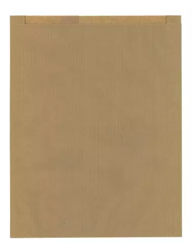 500 Sachets papier à soufflets kraft brun 27 + 5 x 34 cm