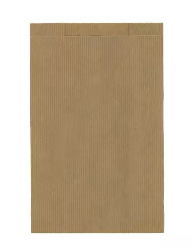 1000 Sachets papier à soufflets kraft brun 70g - 14 + 7 x 21 cm
